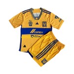 Camisolas de futebol Tigres UANL Criança Equipamento Principal 2023/24 Manga Curta